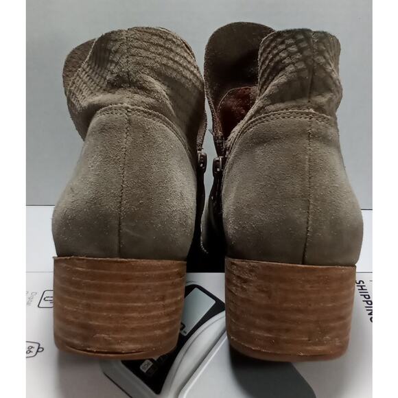 Seychelles Ankle Boots Grey Suede Side Zipper Size 9 1/2 - Picture 4 of 7